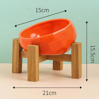 Pet Ceramic Bowl - Oblique Mouth