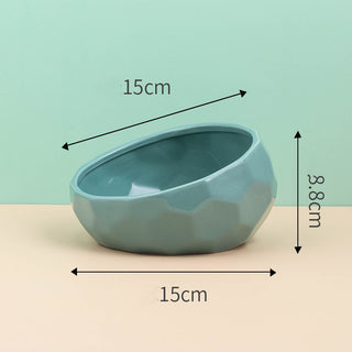 Pet Ceramic Bowl - Oblique Mouth