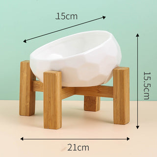 Pet Ceramic Bowl - Oblique Mouth