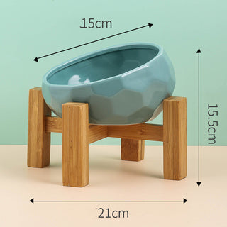 Pet Ceramic Bowl - Oblique Mouth